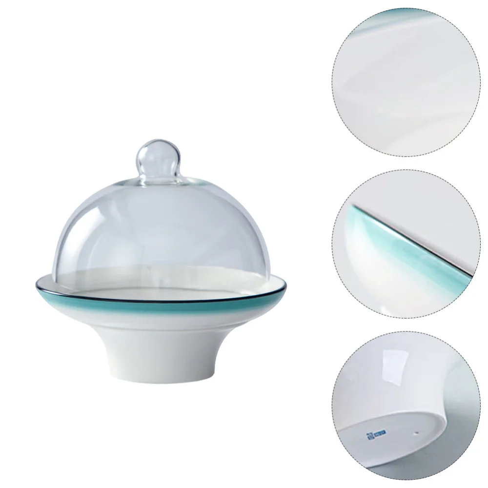 

1 Pc Chic Cake Tray Exquisite Fruit Tray Beautiful Cake Plate with Lid )
