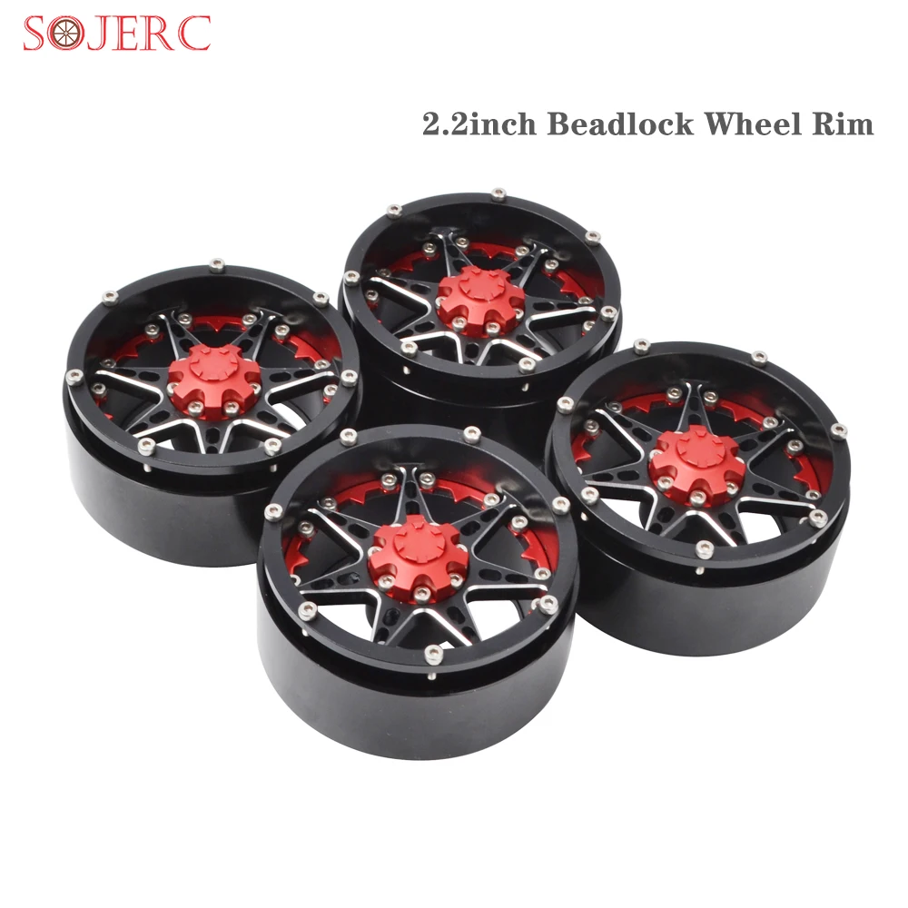 SOJERC 4 шт. RC Rock Crawler metal 2 &quotBeadlock обод колеса для 1/10 TRX4 SCX10 90046 модель автомобиля