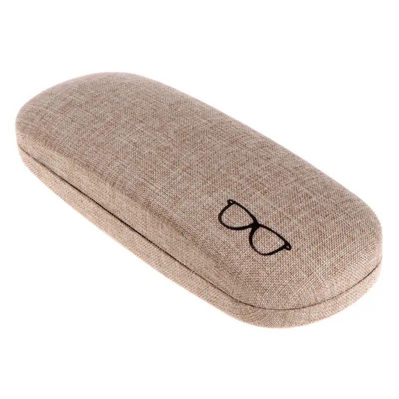 

Metal leather portable sunglasses hard glasses case glasses solid color protective box pouch gift