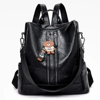 big leather women backpacks new arrivel vintage female shoulder bag high quality travel rucksack school bag for girls
