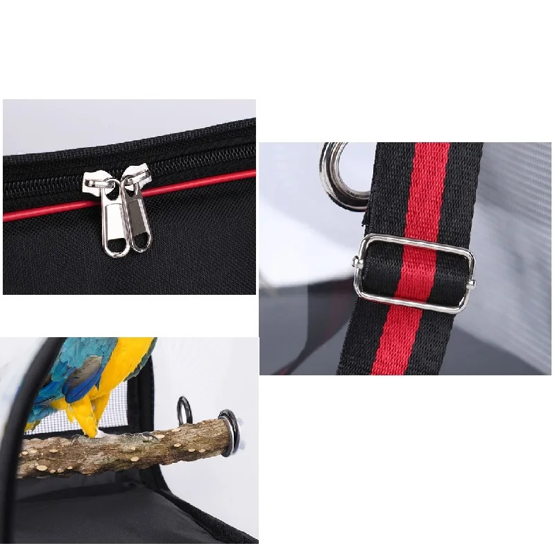 Легкая переноска для птиц дорожная клетка дышащая прозрачная портативная