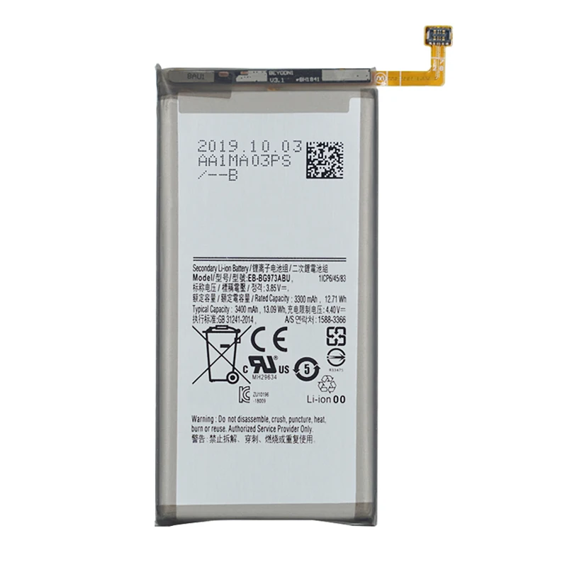 Аккумулятор для Samsung Galaxy S10 X аккумулятор G973W G9730 3400 мА/ч мА/ч|Аккумуляторы