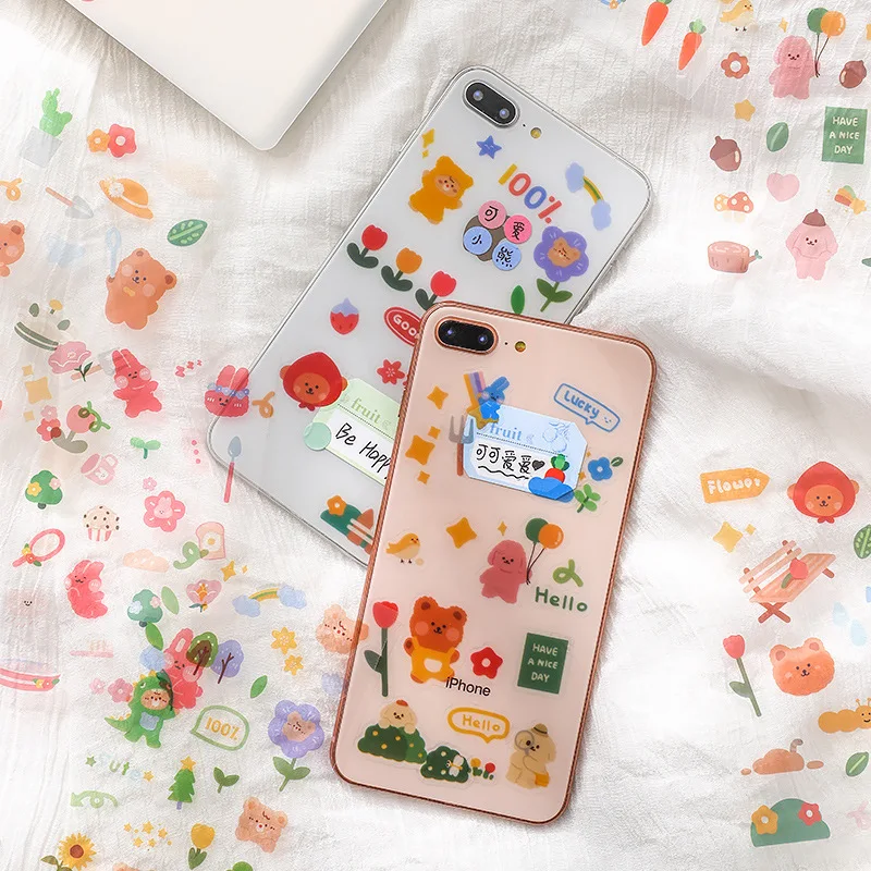 

Mohamm 3Pcs Energy Party Cute Cartoon Stickers Decoration Scrapbooking Paper Creative Stationary School Supplies