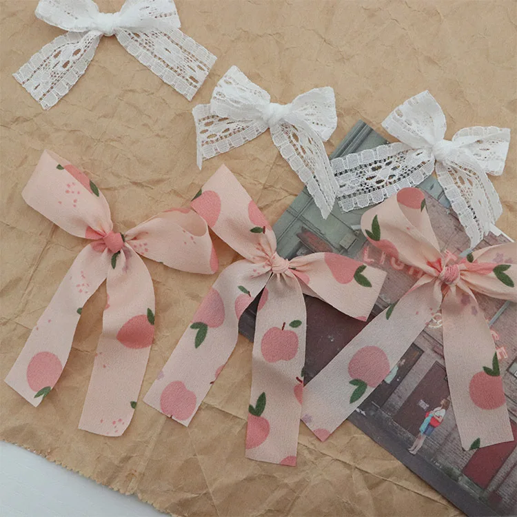 

Модный кружевной тканевый бант для сережек, головные уборы, аксессуары «сделай сам», бижутерия, 10 шт.