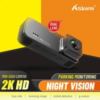 dual lens dash cam 2k car dvr 1080p support rear cam view recorder night vision car camera 24h parking 3 16 in ips