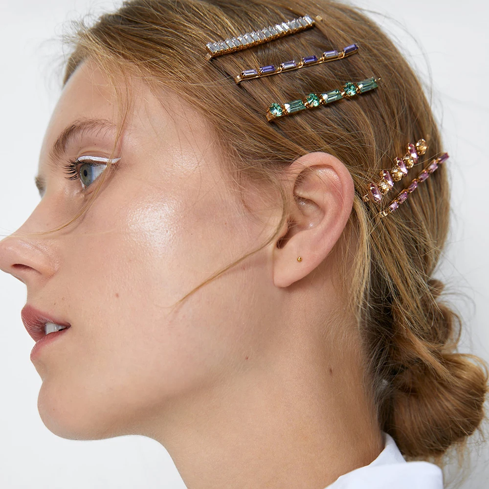 Модные заколки для волос ZA набор женщин фирменный дизайн новые украшения