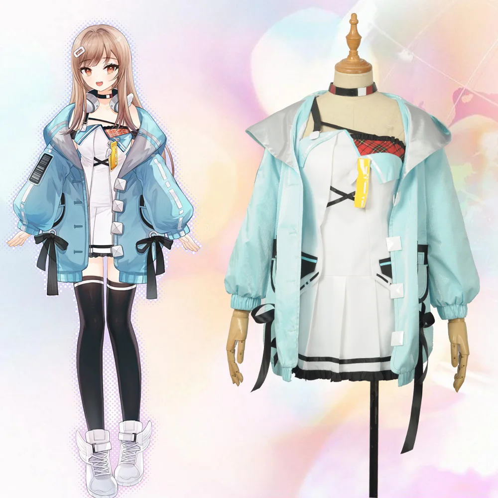 Аниме Virtual YouTuber A.I.Channel костюм для косплея наряд женщин платье с оборками девочек