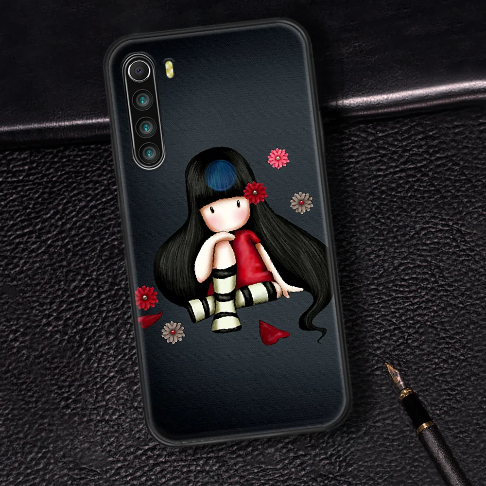 

Santoro Gorjuss Phone Case Cover Hull For XIAOMI Redmi 7 7A 8 8A 9 9C Note 6 7 8 9 9S K20 Pro K30 black Etui Tpu Bumper Trend