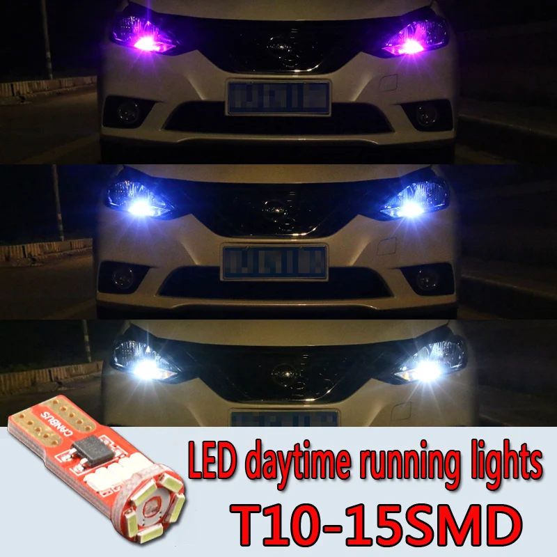 

2PCS Automobile LED lamp T10 daytime running light W5W CAR side lamp License plate lamp Trunk light 194 reading lamp