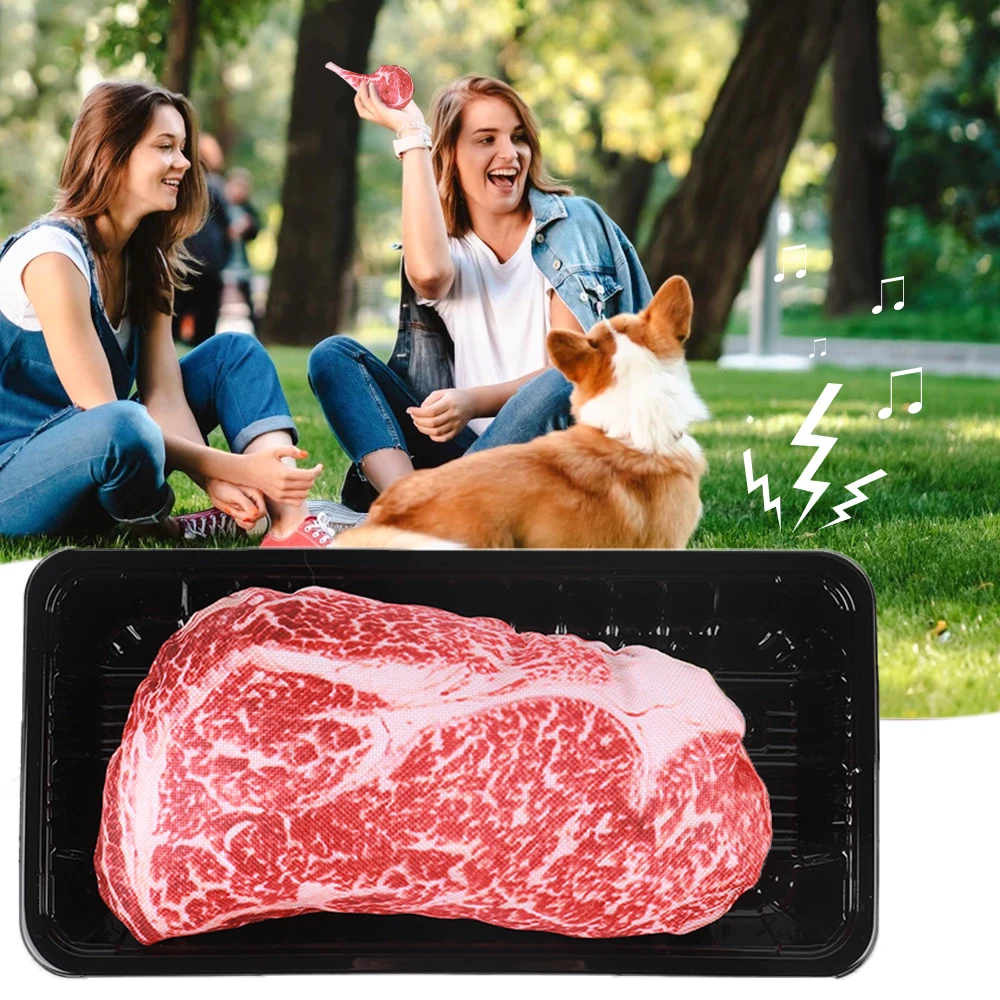 

Жевательные игрушки для собак, забавная имитация стейка, игрушки для домашних животных, Игрушки для маленьких ярких игрушек для кошек, това...