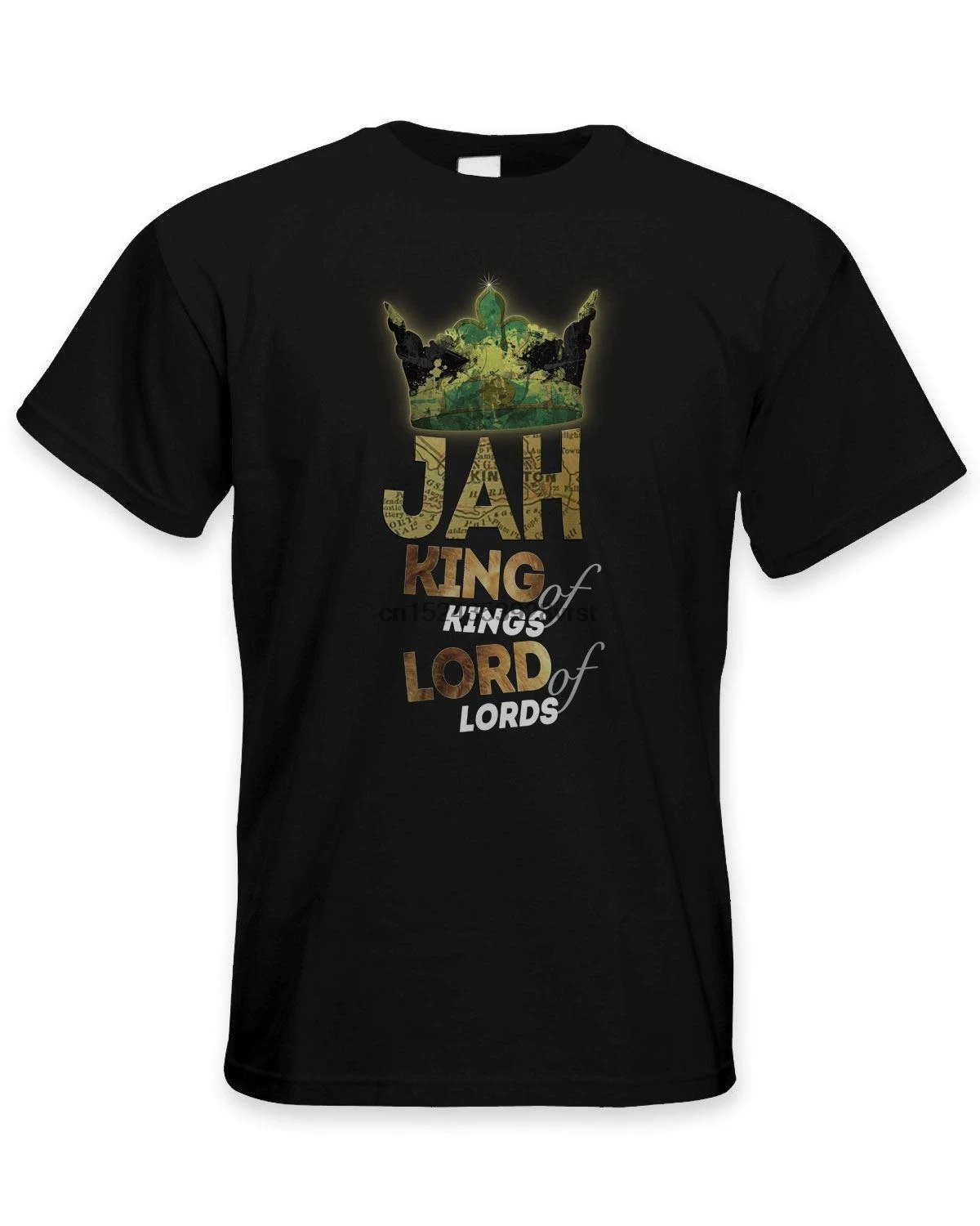 

Jah King of Kings Rasta Reggae Men T-Shirt - Rastafarian Cool Casual pride t shirt men Unisex New Fashion tshirts
