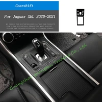 for jaguar xe xel 2020 2021 interior central control panel door handle 3d carbon fiber stickers decals car styling cutted vinyl