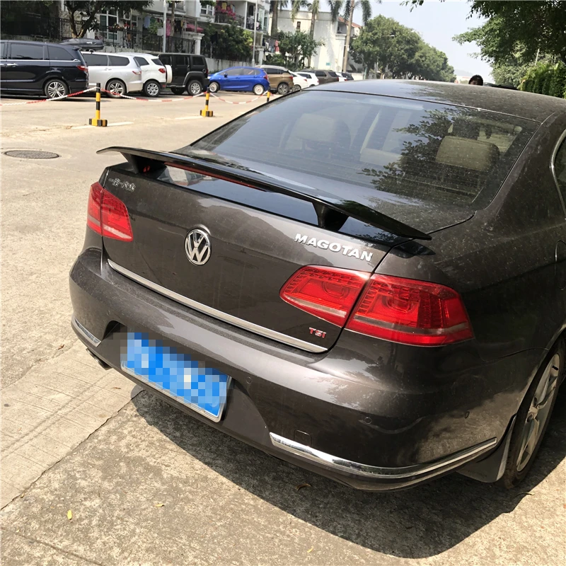 Для Volkswagen Passat B7 спойлер 2011-2014 Спойлер ABS Материал заднее крыло автомобиля праймер