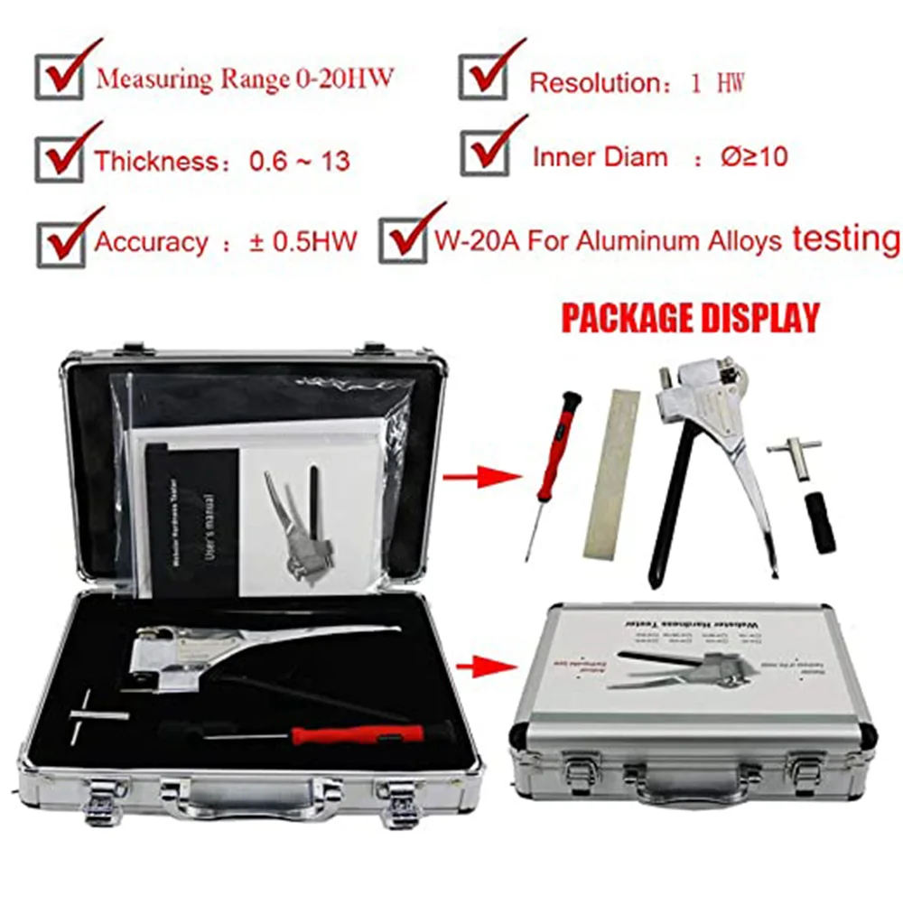 W 20 Webster Твердость тестер для алюминиевых сплавов тестер|Прибор определения