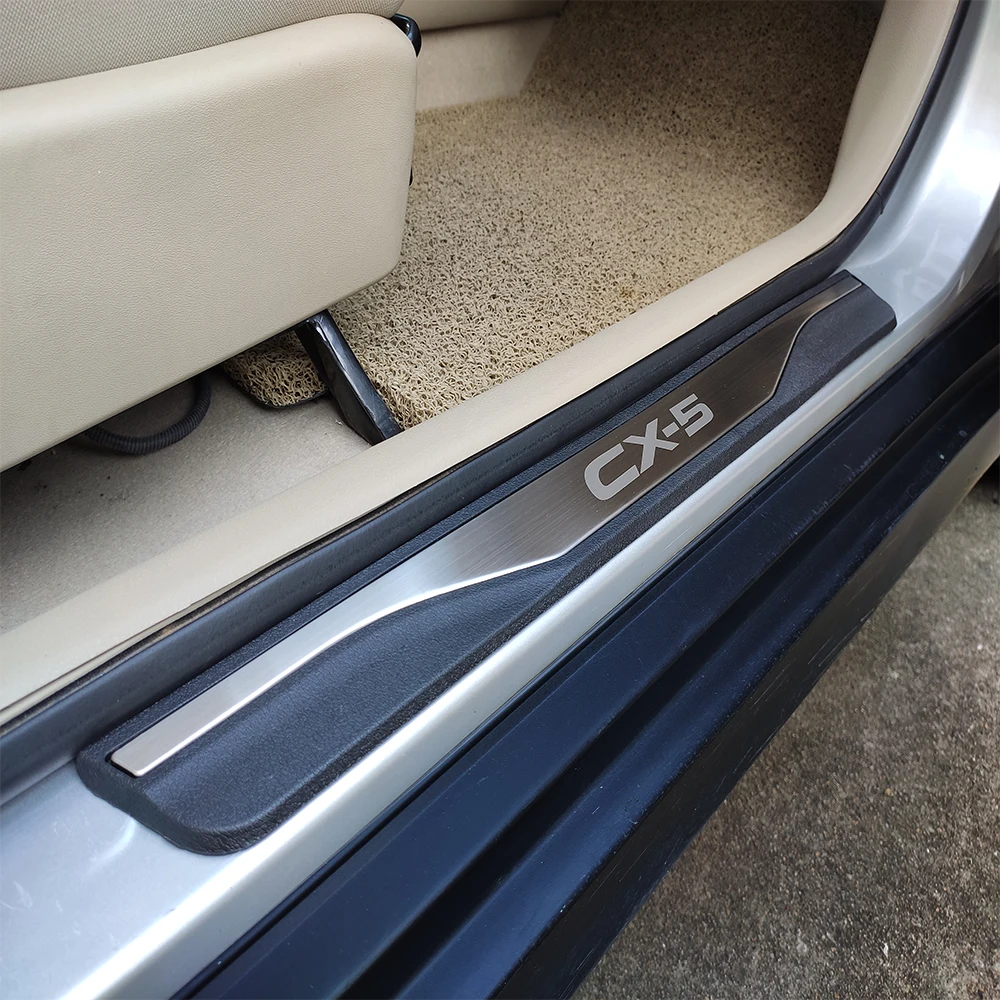 Авто Stying Аксессуары для Mazda CX5 порога Накладка протектор порог гвардии отделка
