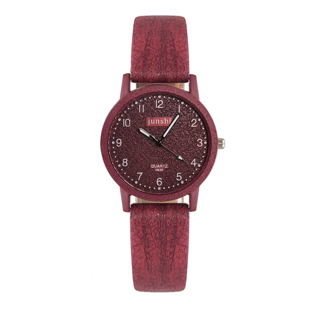 Red for Women Лидирующий бренд женские часы модные кожаные Наручные часы старинные женские часы Mujer Bayan Kol Saati Montre Feminino W50 - Цвет: Red for Women