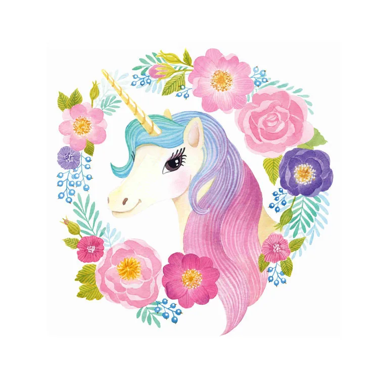 Dreamy Розовый пони красивый единорог мультфильм наклейки на стену Облака Звезды