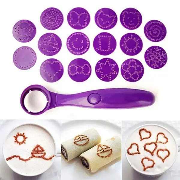 Electrical Magic Spice Spoon Spray Mold Art Printing Pen Carving Baking Pastry Tools Coffeeware Kitchen | Дом и сад