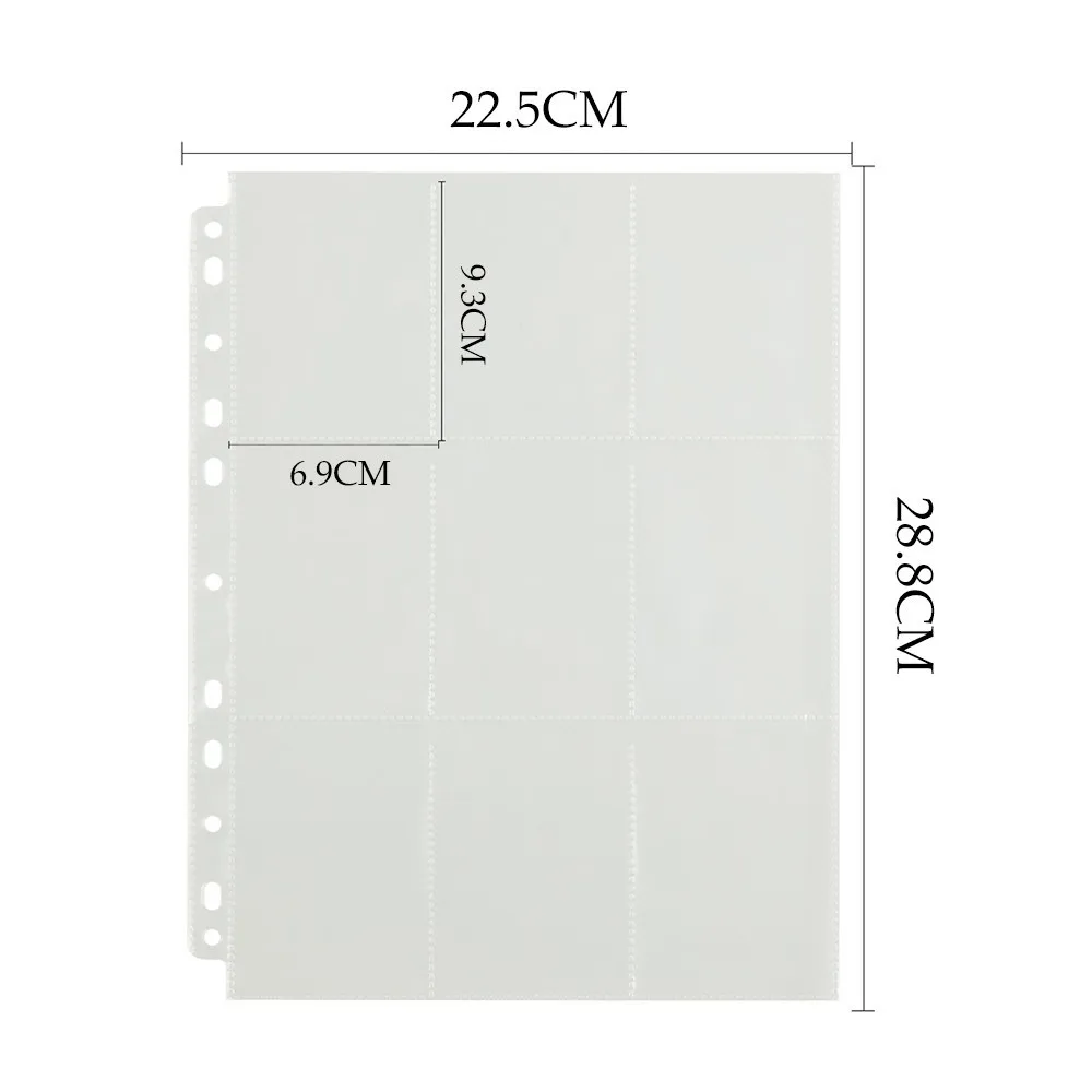 

Pockets Trading Gaming Card Sleeves Storage Wallets Album Pages Collection Coin Holders Wallets Sleeves Set Photo Albums