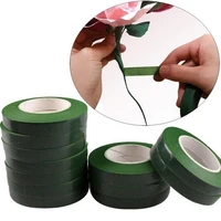 12 rolls grafting tape self adhesive green paper film floral stem for garland wreaths diy craft artificial silk flower wrap