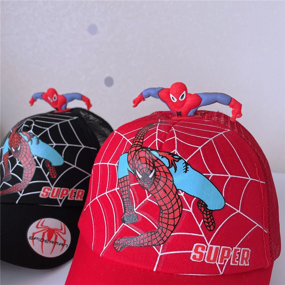 

Disney Marvel Spider-Man Children Spring/Summer Mesh Cap Baseball Cap Anime Cartoon Peaked Cap Birthday Gifts