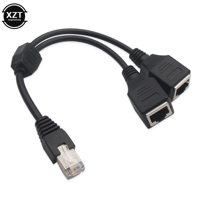 Сетевой Разветвитель RJ45 с 1 штекером на 2 разъемами типа мама | Компьютеры и офис