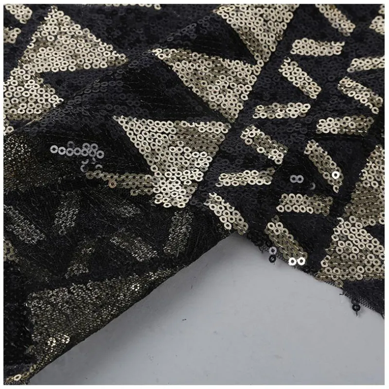 Lace166 белая и черная вышитая сетчатая Пряжа Ткань с блестками модные женские платья платье для выступлений на сцене Одежда Декоративные DIY ткани