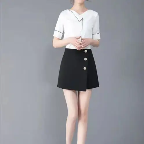 

High waist shorts new hakama all-match casual suit shorts