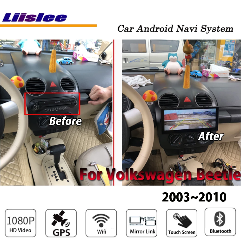 Автомобильная стереосистема для Volkswagen Beetle 2003 ~ 2010 Android Carplay GPS навигация экран