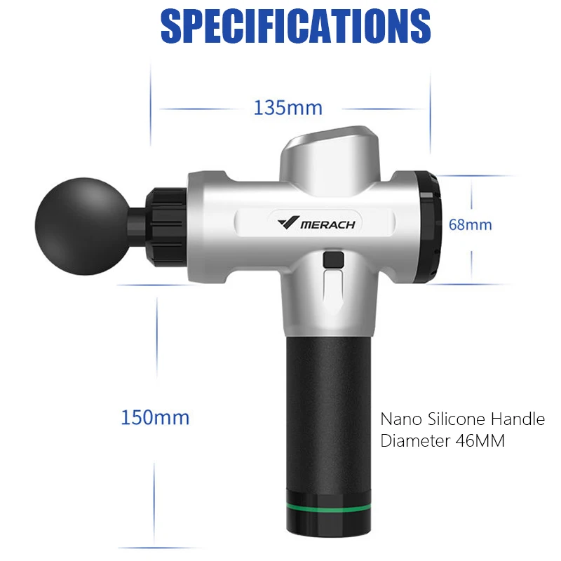 Электрический массажный прибор для мышечной физиотерапии глубокого массажа