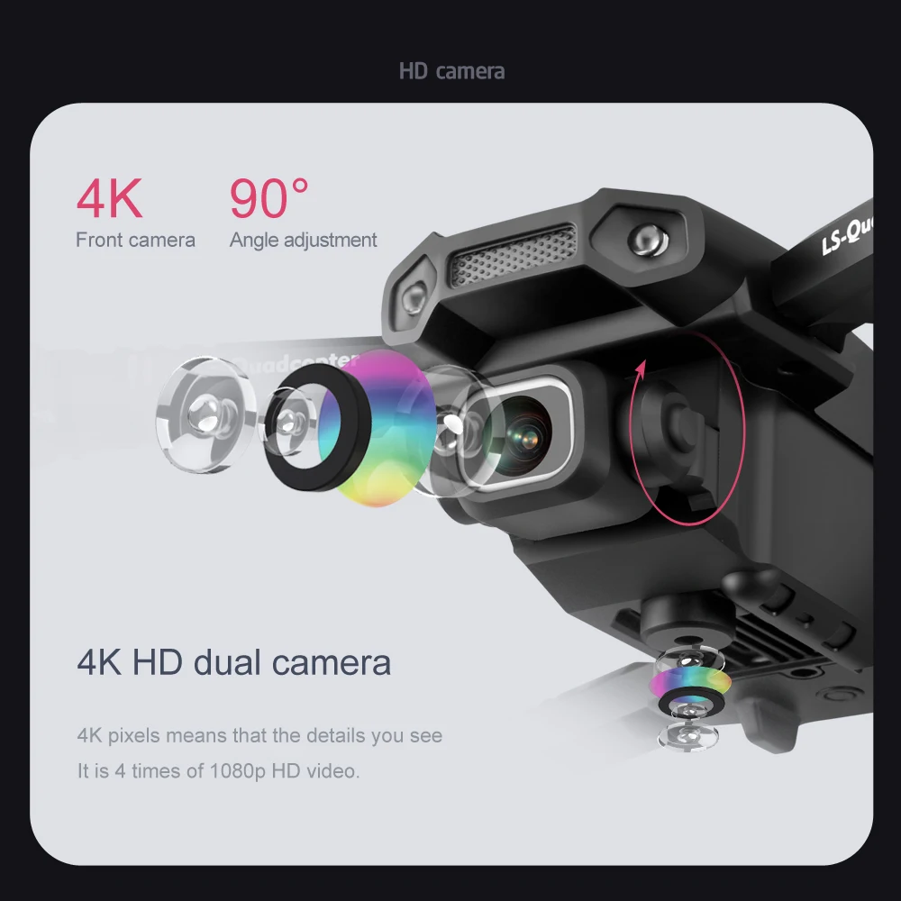 2021 Новый мини Дрон XT6 4K 1080P HD камера Wi Fi Fpv давление воздуха удерживание высоты