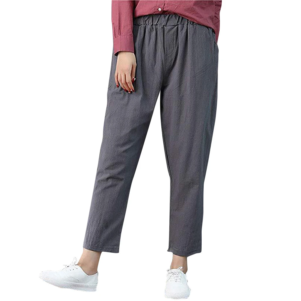 Женские брюки с эластичной резинкой на талии сезон осень-лето шаровары блестящие