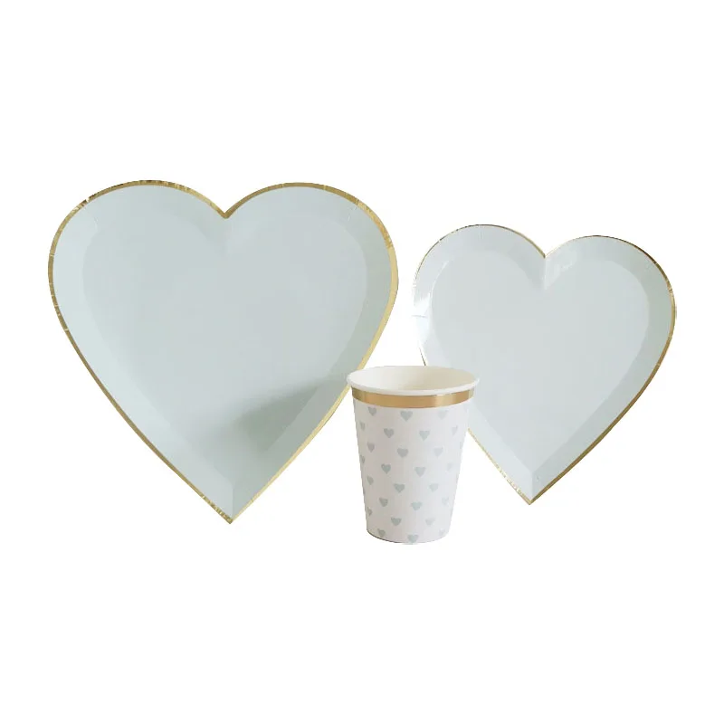 Свадебное украшение товары для вечеринок одноразовая посуда дня рождения синие