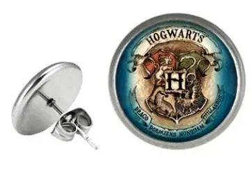 Серьги "Школьный значок Harried Magic", милые серьги к Поттеру для детей и взрослых женщин, ювелирный подарок на день рождения, игрушка.