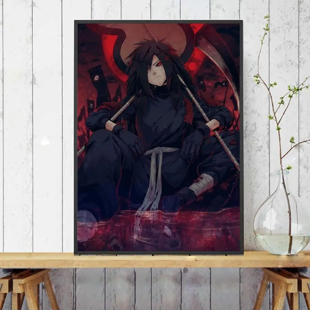 Картина на холсте Madara Uchiha аниме художественные рисунки домашний декор настенный