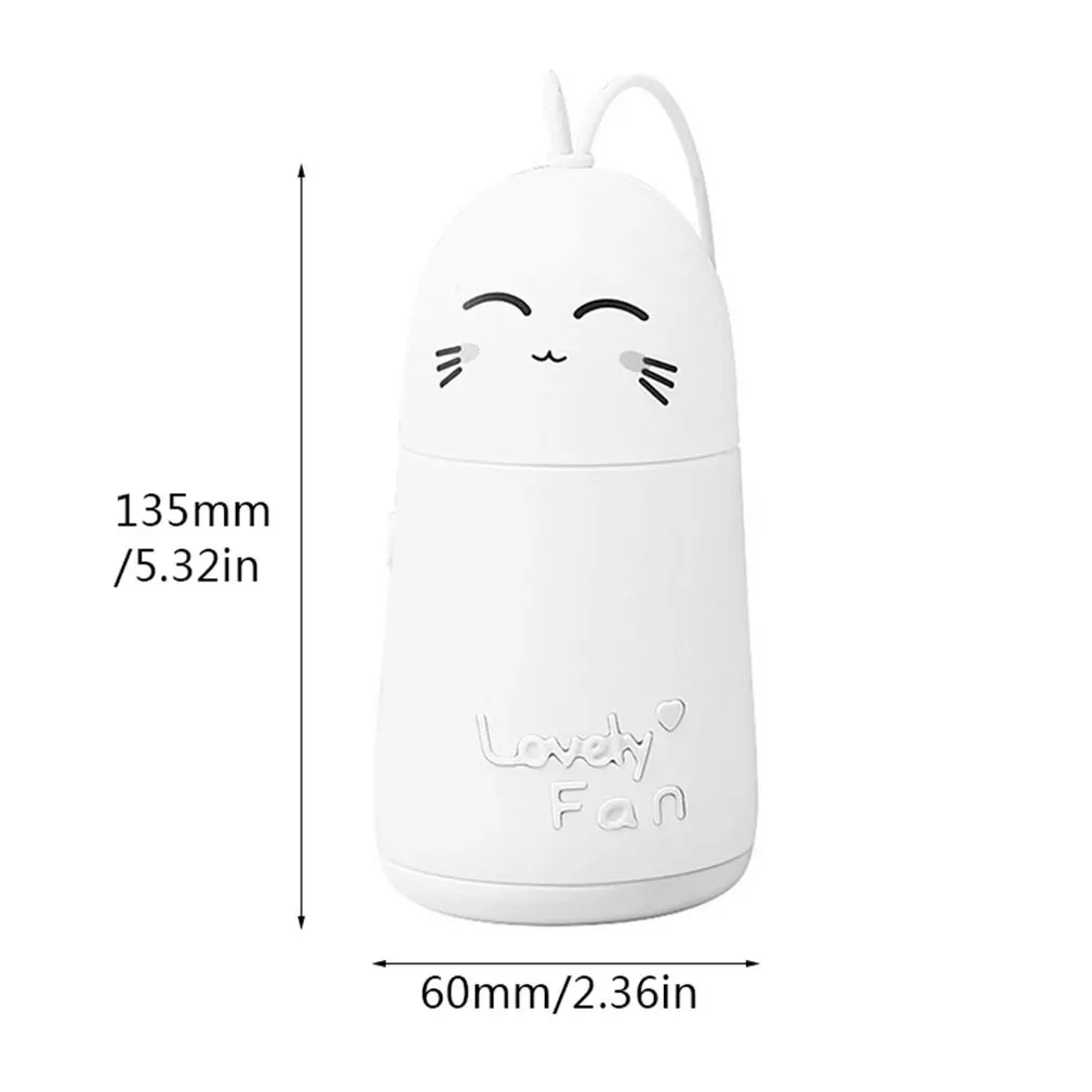 

Cartoon Cute Pig Usb Charging Fan Rabbit Ear Mini Portable Student Handheld Electric Fan