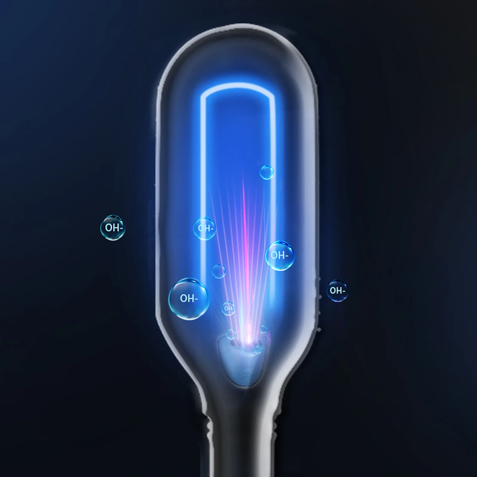 

Frozen Cryotherapy Electric Hair Brush Hair Straightener Brush Heatless Eliminate Flyaways & Frizz Revolutionary Cold Brush