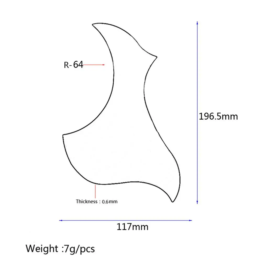 

Universal Folk Acoustic Guitar Pickguard Love Bird Pattern Pick Guard Sticker for 40-41inch Guitar PVC