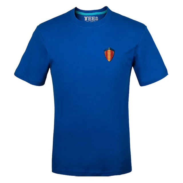 Футболка с логотипом Koenigsegg модная футболка круглым вырезом и буквенным принтом