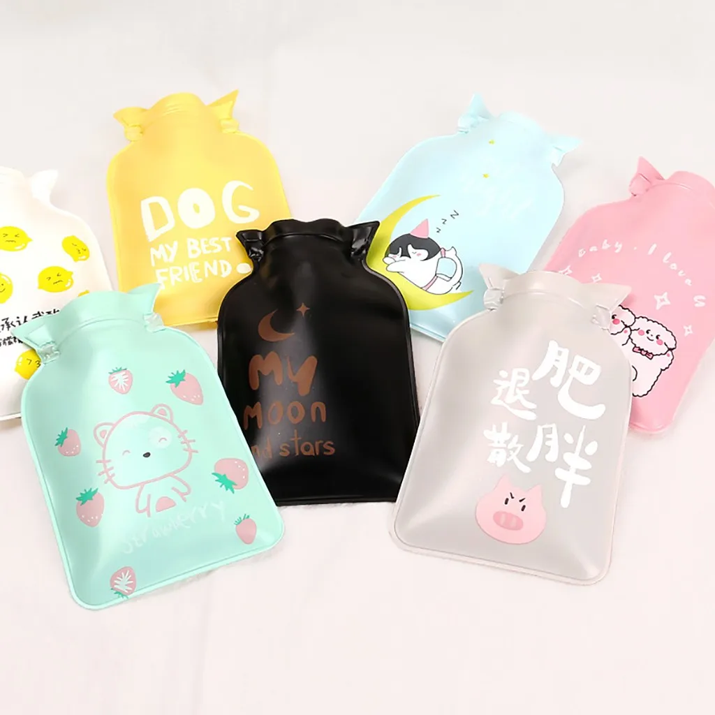 Мультяшные печатные мини грелки для впрыска воды взрывозащищенный теплый