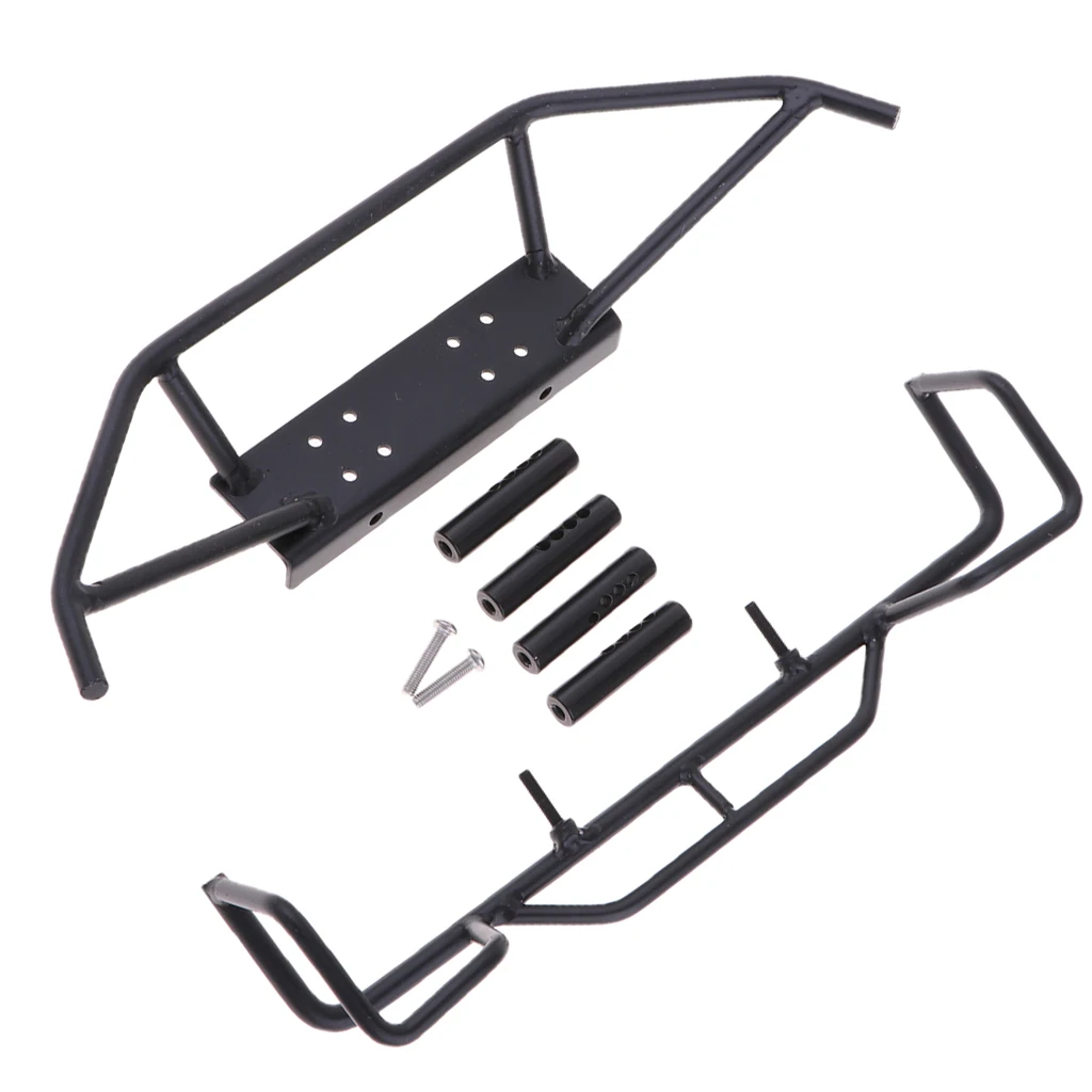 

1/10 RC Model Truck Rock Crawler Accessories Metal Front & Rear Bumper Set