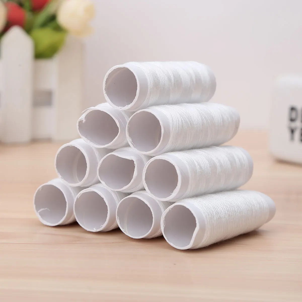 10 катушек смешанные цвета 100% полиэфирная пряжа швейная нить рулон ручная вышивка