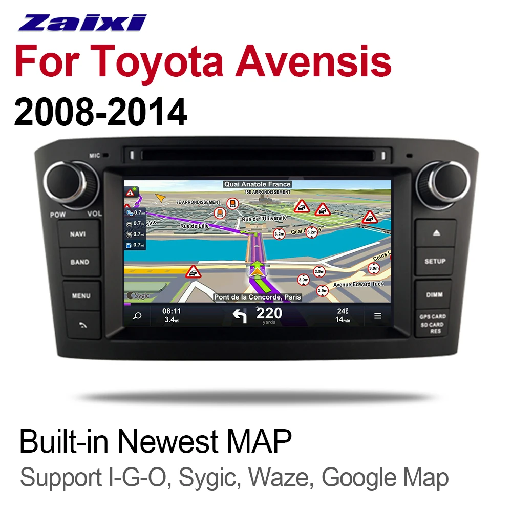 Автомобильный DVD-плеер 2DIN Android для Toyota Avensis 2008 ~ 2014 аксессуары мультимедийный плеер