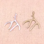 7 шт., подвески серебряного цвета в античном стиле, 51 х40 мм