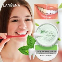 55g teeth whitening powder remove tartar brighten yellow teeth oral care lemon lime hygiene dental tooth cleaning tools lanbena