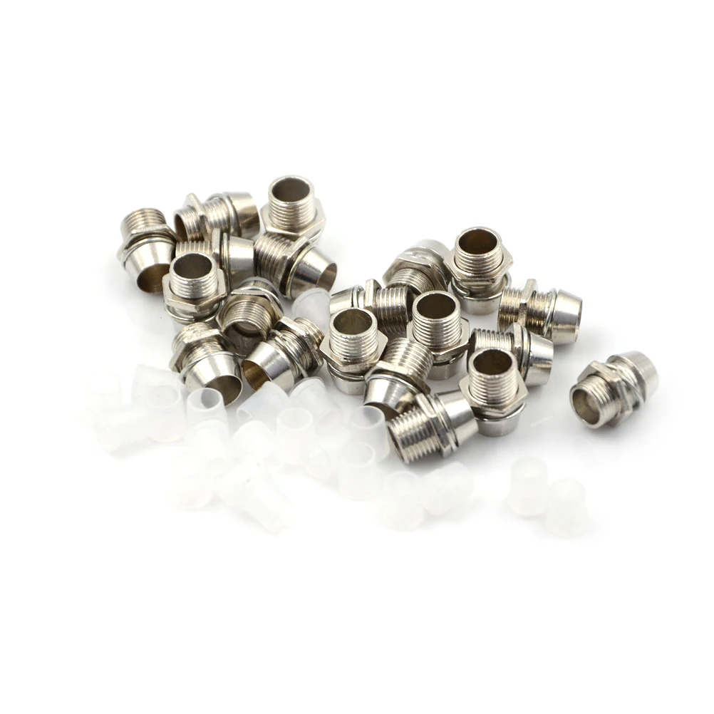 

10/20pcs/pack Size 8mm Copper 5mm Light Emitting Diode LED Holder Mount Panel Display Thread Mount Holder