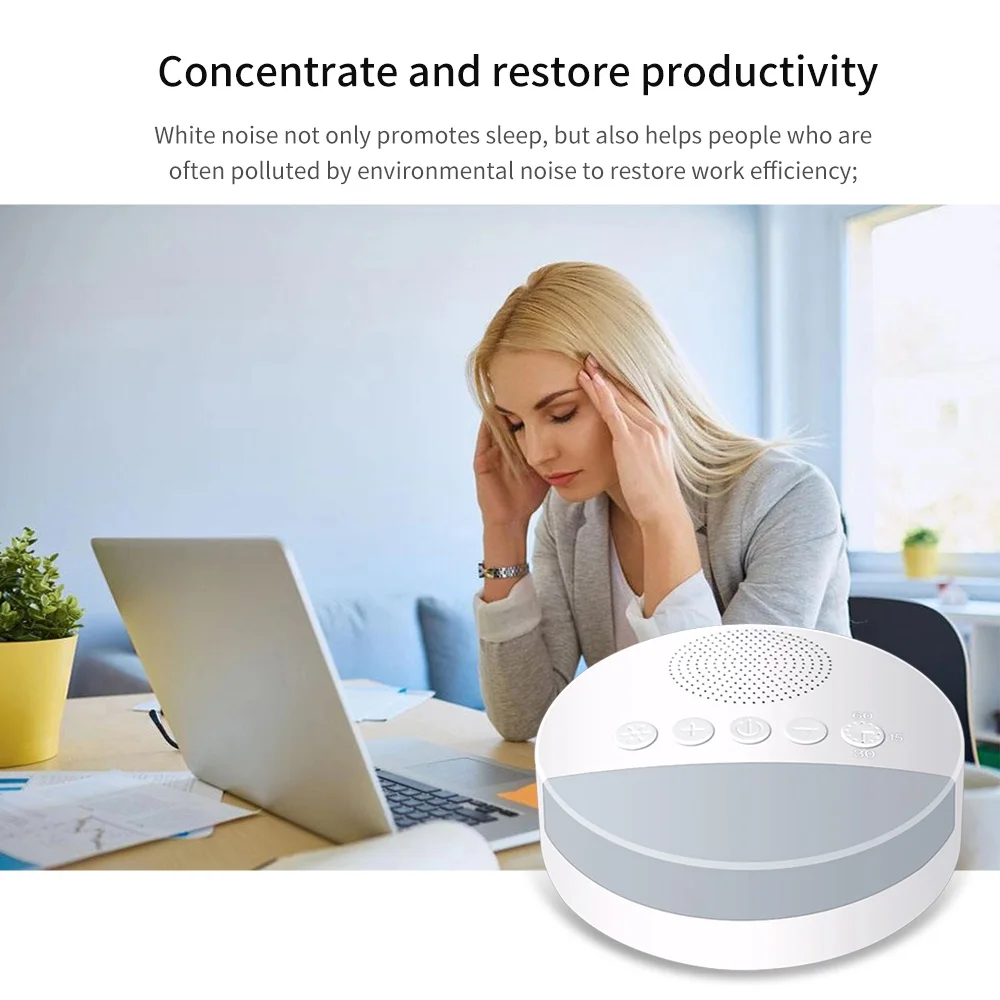 

USB Lamp For Baby Adult Travel Night Led White Noise Machine Timed Shutdown Sleep Sound Machine For Sleeping Relaxation