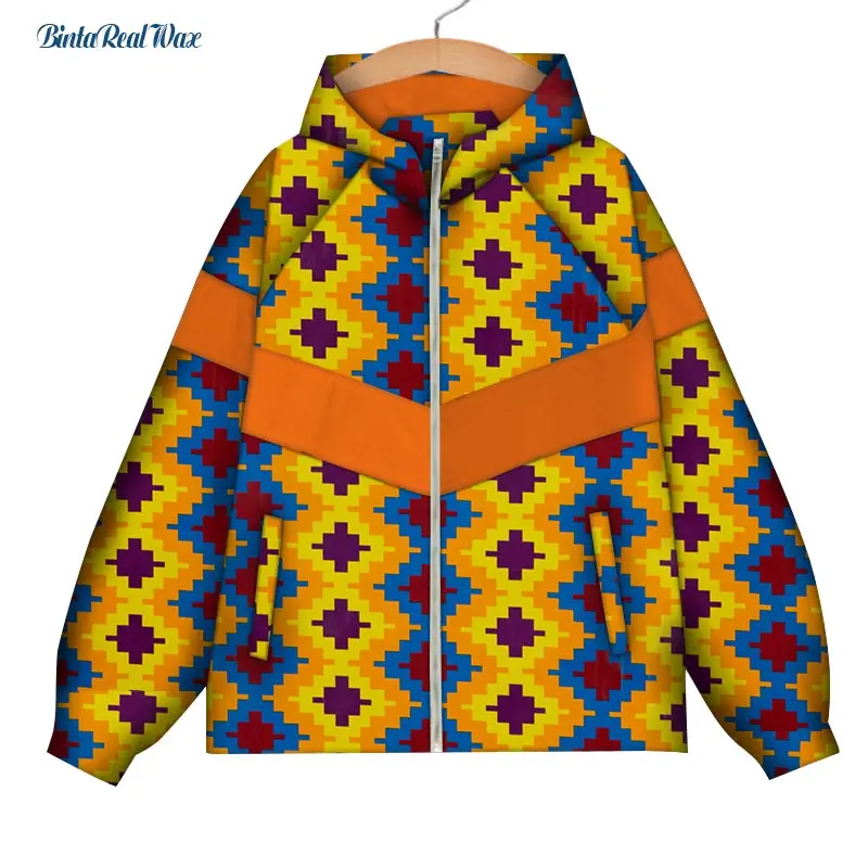 Африканская Женская Повседневная Верхняя одежда на молнии, Мужская африканская одежда, Дашики, африканская Дизайнерская одежда WYN1184