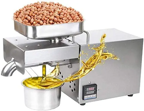 

oil press Stainless Steel Oil Press Machine Automatic Oil Extraction Peanut Olive Extractor Expeller 110/220v