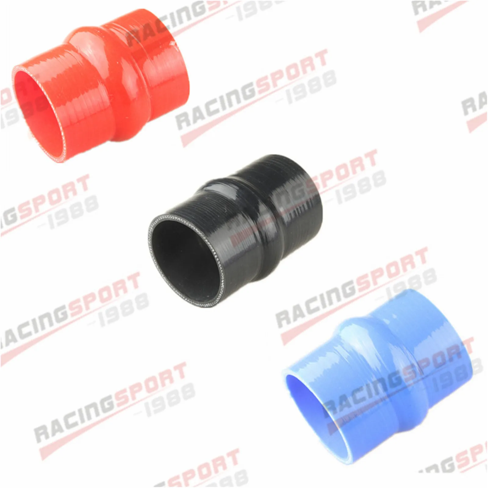 

57mm 2.25" Hump Straight Silicone Hose Intercooler Coupler Tube Pipe Blue/Black/Red